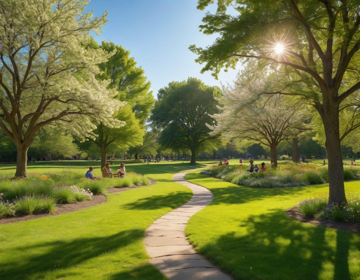 A vibrant scene depicting diverse groups of people engaging in friendly interactions in a park, with expressions of joy and connection. Include elements like laughter, shared activities, and nature surrounding them, symbolizing enrichment through companionship. Use bright colors to emphasize happiness and warmth. super-realistic. vibrant colors.